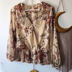 Floral boho style top
